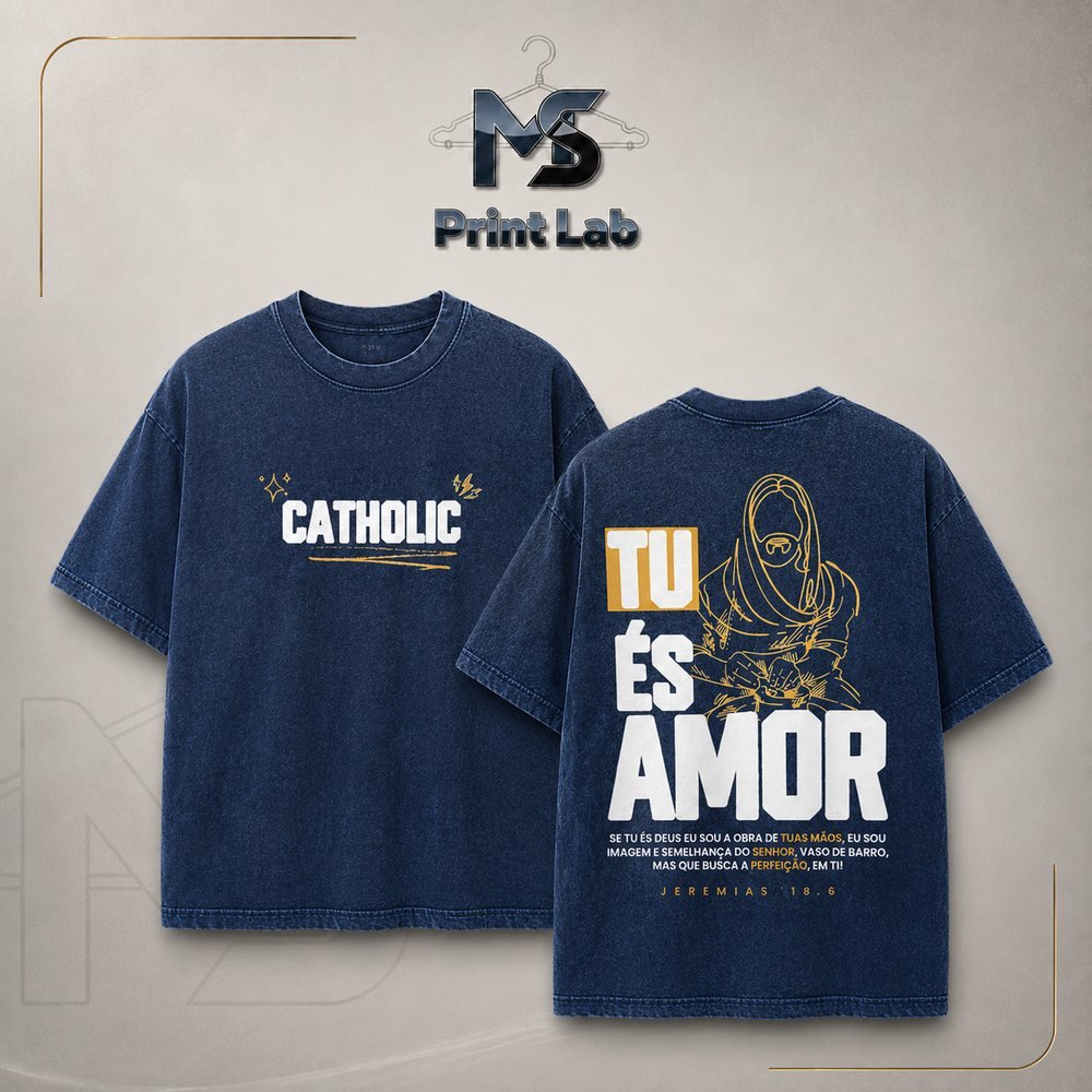 Tu és amor — camiseta personalizada em DTF pela MS Print Lab